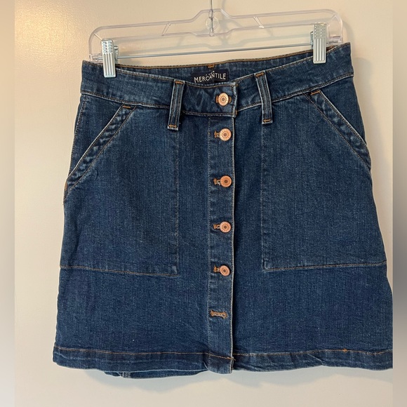 J. Crew Dresses & Skirts - J Crew Mercantile Denim Mini Skirt